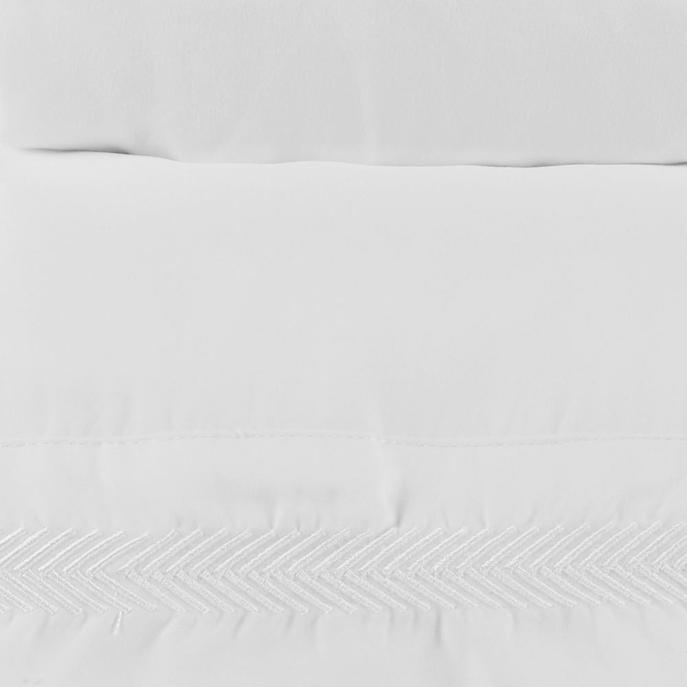 Jogo de Cama King Bordado Havan Casa 4 pçs - Branco