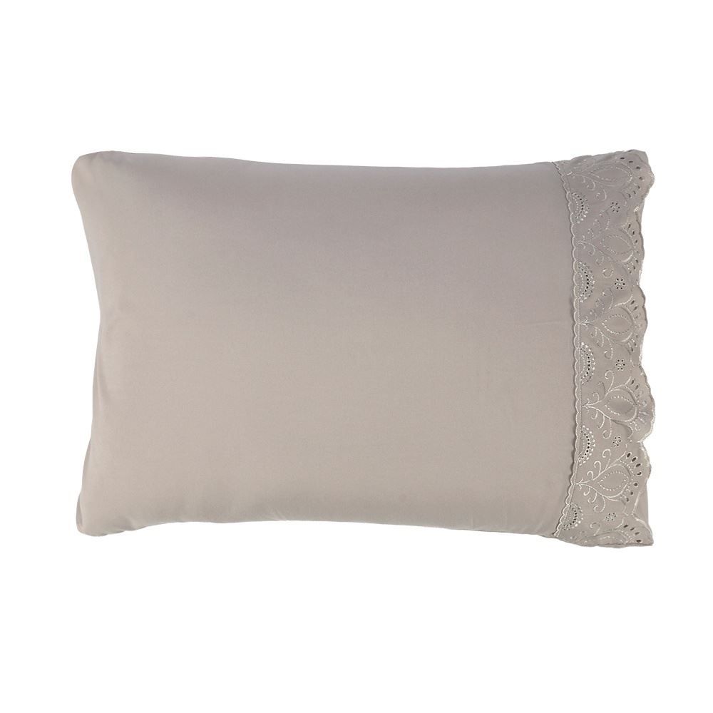 Jogo de Cama King Imperial com Renda 4 pçs Havan Casa - Bege