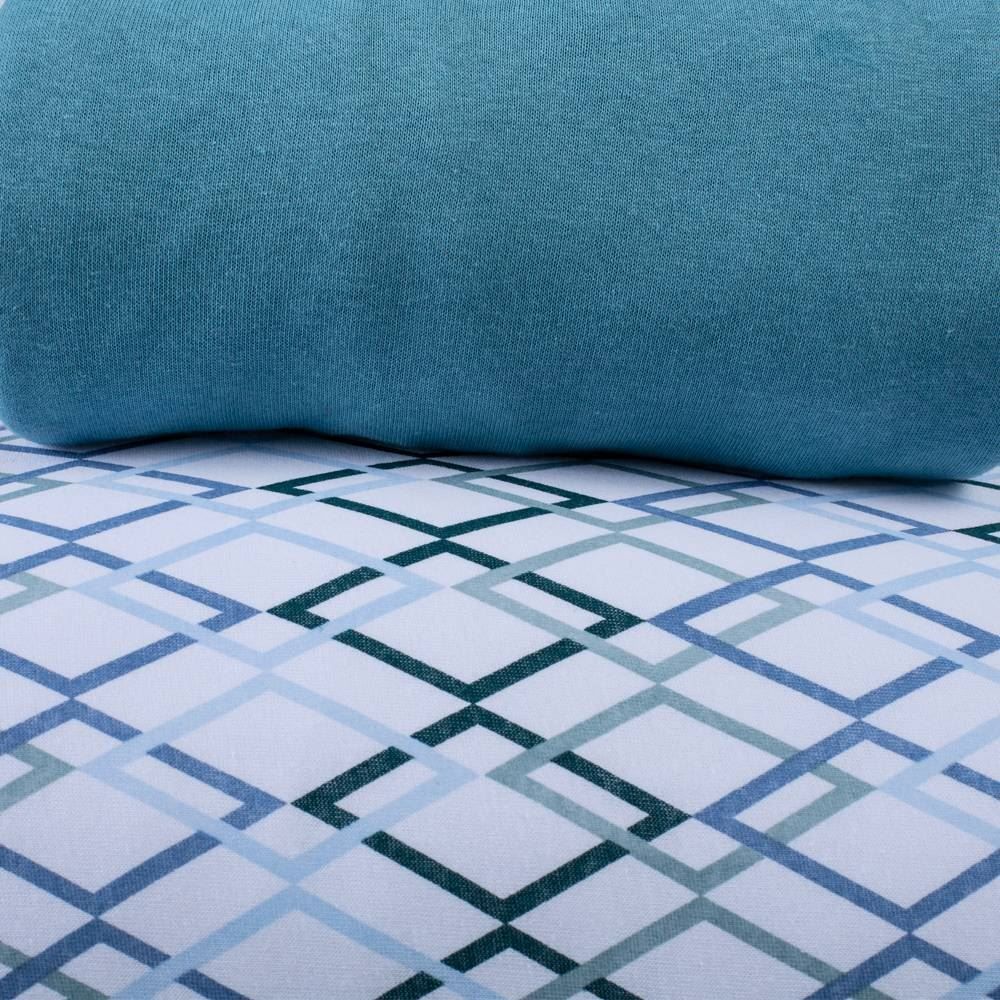 Jogo De Cama King Malha 100% Algodão Solecasa 3 Pçs - Motreal Retrô