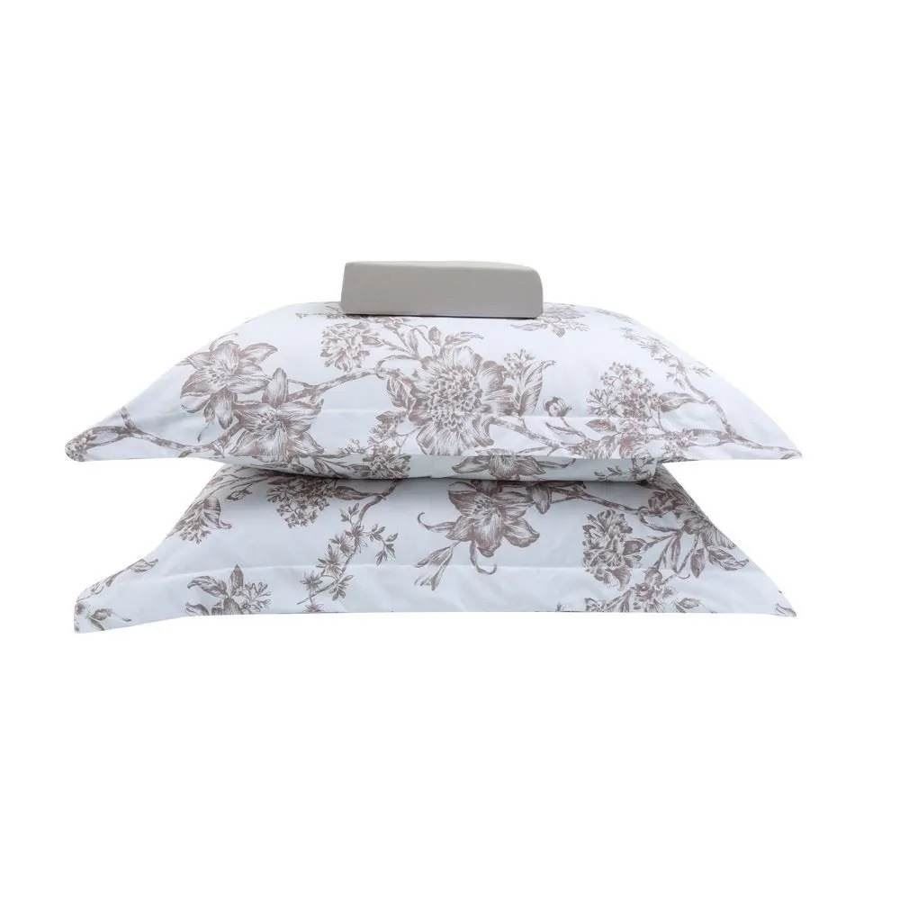 Jogo De Cama King Percal 100% Algodão Buona Fortuna 3 Pçs - Olivia Cru