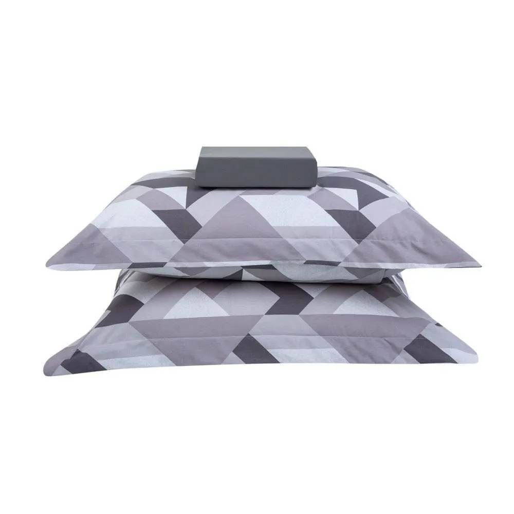 Jogo De Cama King Percal 100% Algodão Buona Fortuna 3 Pçs - Heitor Chumbo