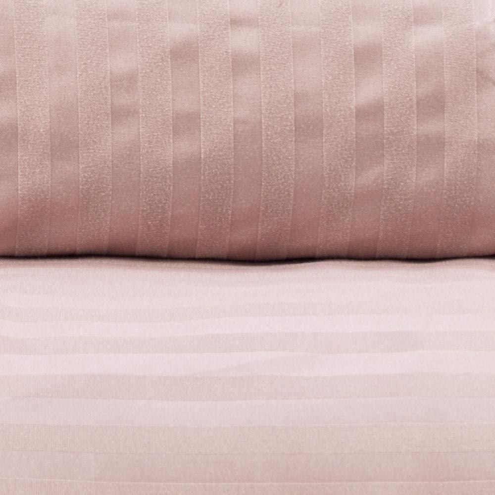 Jogo de Cama King Stripe Provence Havan Casa 4 pçs - Rosa