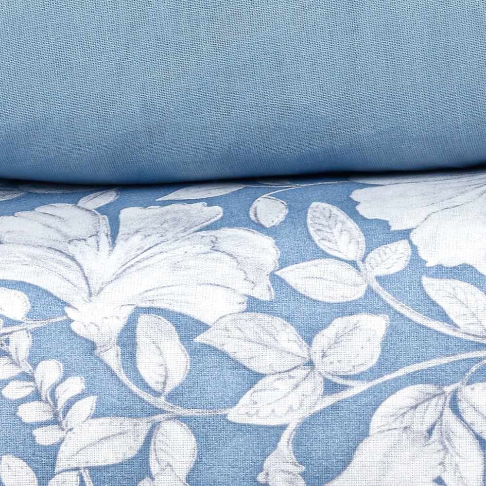 Jogo De Cama Queen 100% Algodão Royale 4 Peças - Stone Azul