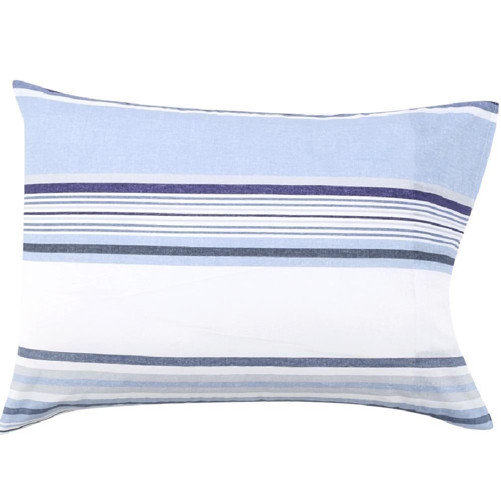 Jogo De Cama Queen 100% Algodão Royale 4 Peças - Theo Azul