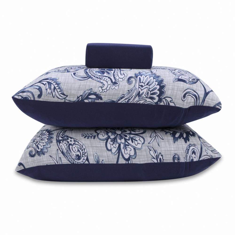 Jogo De Cama Queen Malha Havan Casa 3 Pçs - Zafiro Marinho