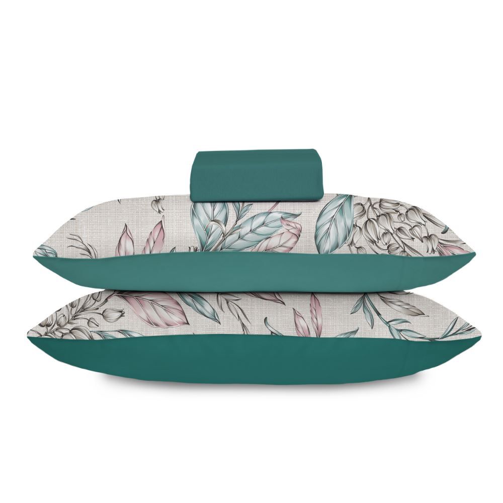 Jogo De Cama Queen Malha Havan Casa 3 Pçs - JOLY/VERDE INGLES