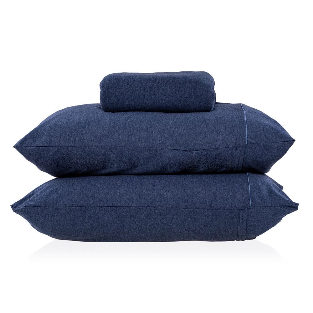 Jogo De Cama Queen 3 Peças Mescla Urban Confort - Mar Noturno Azul