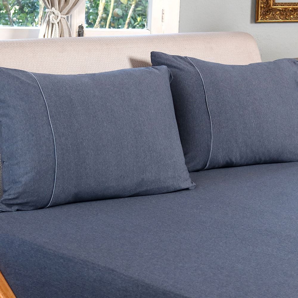 Jogo De Cama Queen 3 Peças Mescla Urban Confort - Mar Noturno Azul