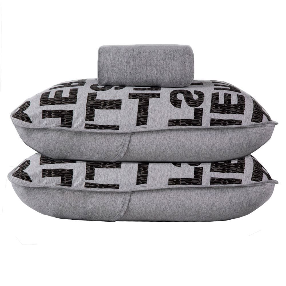 Jogo De Cama Queen 3 Peças Mescla Urban Confort - Letras