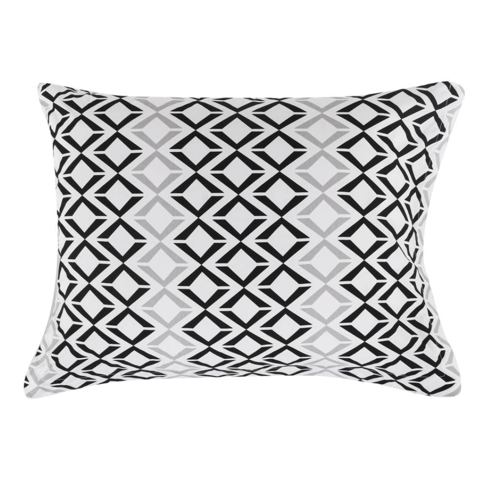 Jogo De Cama Queen Percal 200 Fios Buona Fortuna 4 Pçs - Benício Preto 