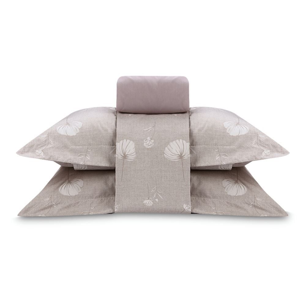 Jogo De Cama Queen Percal Buona Fortuna 4 Pçs - Celina Cru