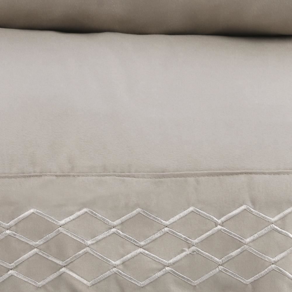 Jogo De Cama Queen Bordado Havan Casa 4 Pçs - Cru