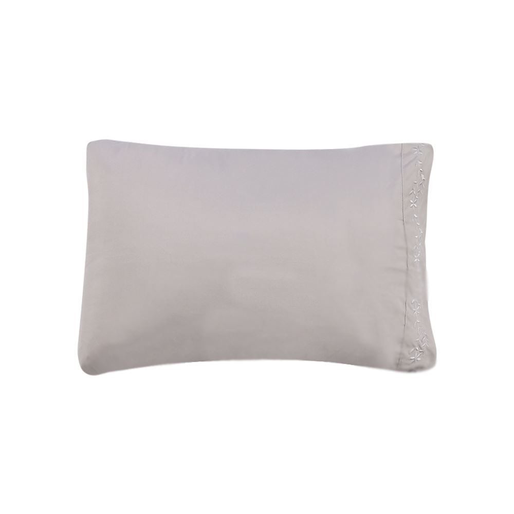 Jogo De Cama Queen Bordado Havan Casa 4 Pçs - Cinza