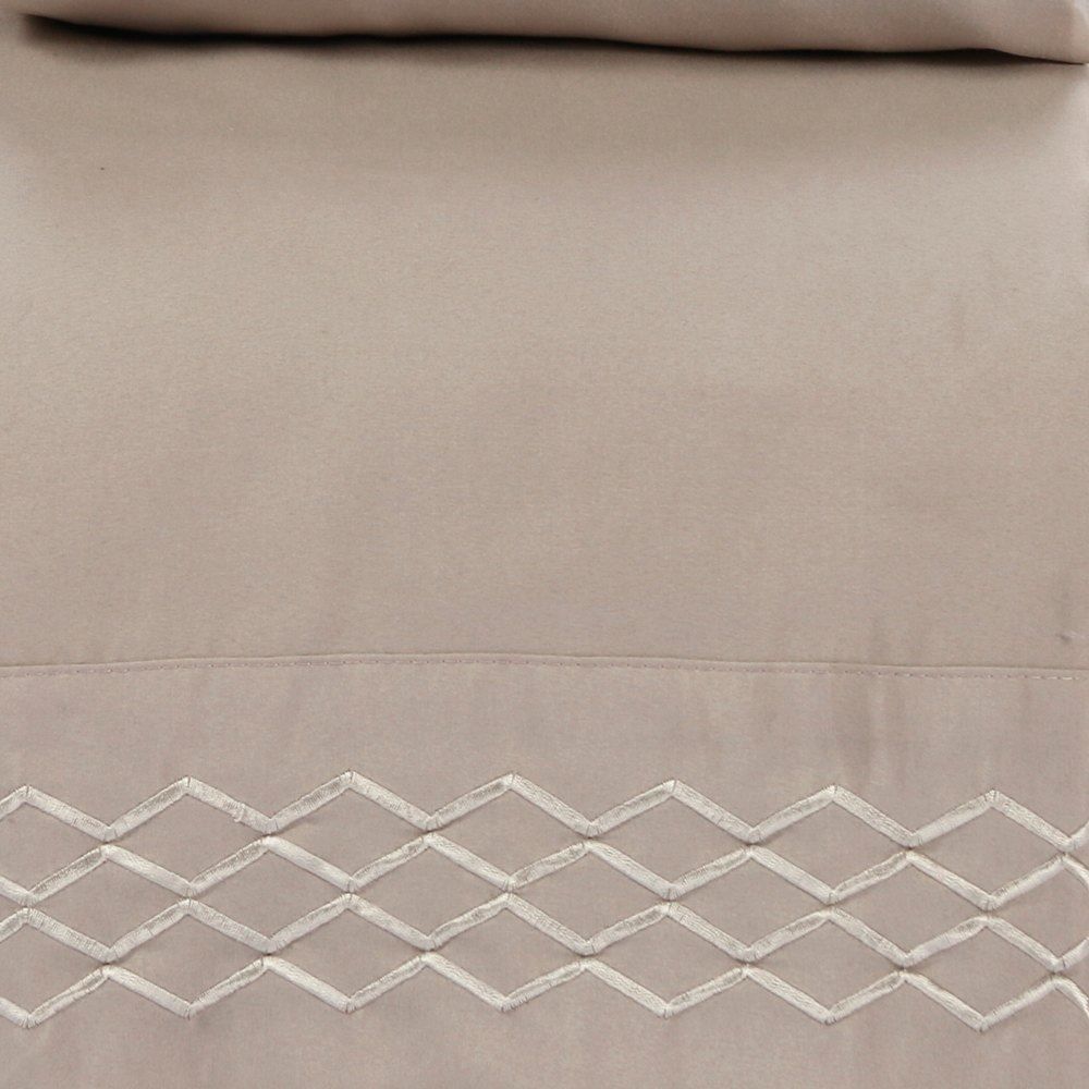 Jogo De Cama Queen Bordado Havan Casa 4 Pçs - Cru