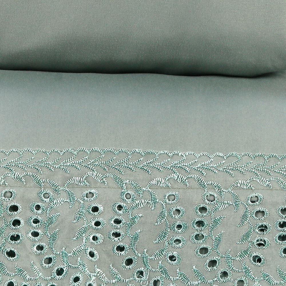 Jogo de Cama Queen com Renda Havan Casa 4 pçs - Verde