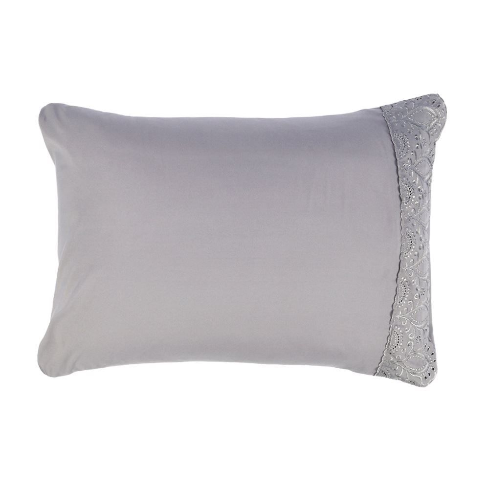 Jogo de Cama Queen Imperial com Renda Havan Casa 4 pçs - Cinza Amianto