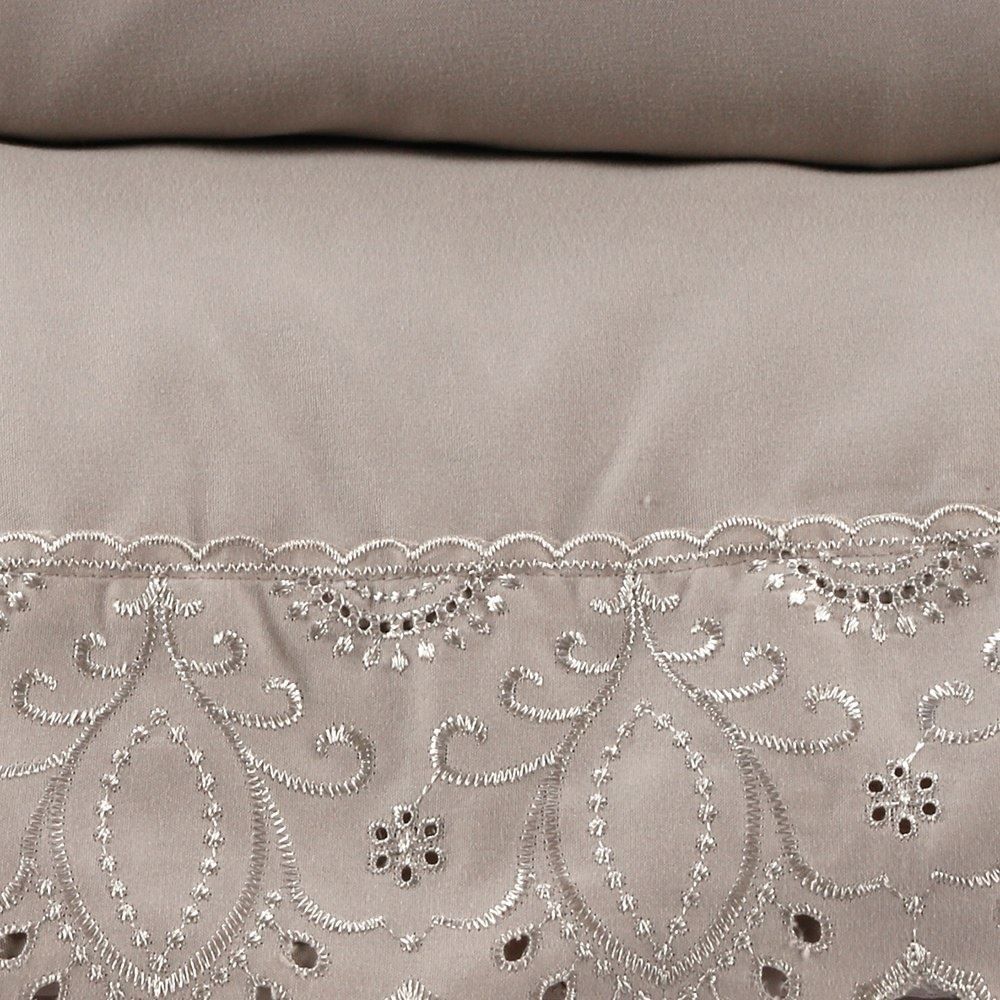 Jogo de Cama Queen Imperial com Renda Havan Casa 4 pçs - Bege