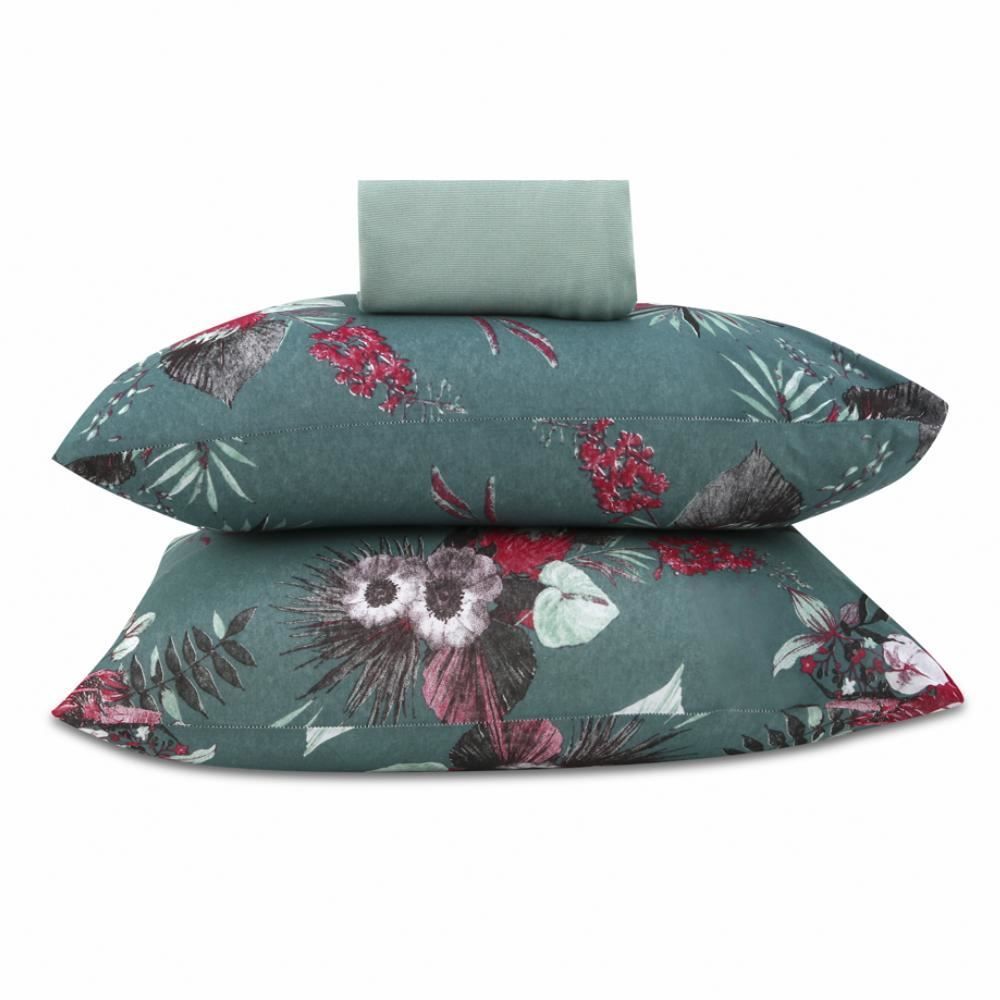 Jogo De Cama Queen Malha Solecasa Havan Casa 3 Pçs - Veruska Verde