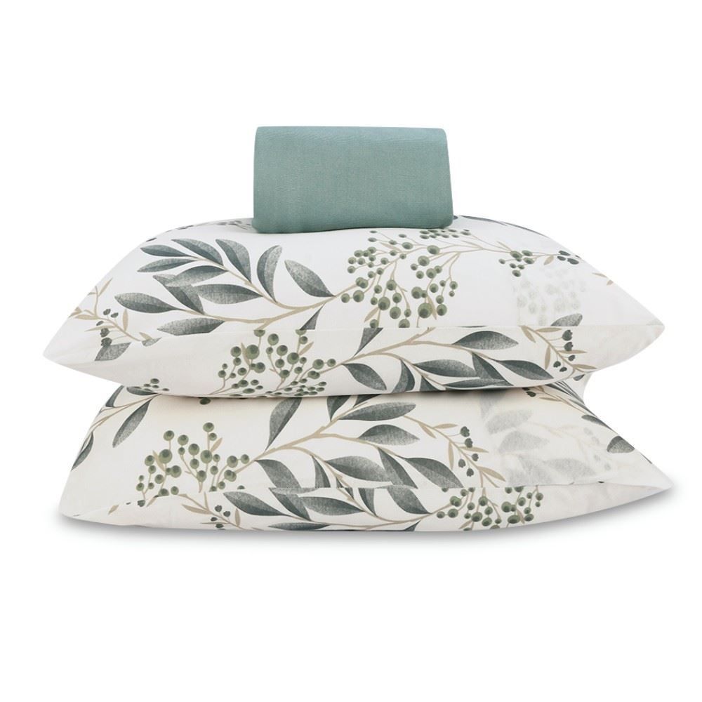 Jogo de Cama Queen Malha Havan Casa 3 pçs - Madrid Verde Topaz