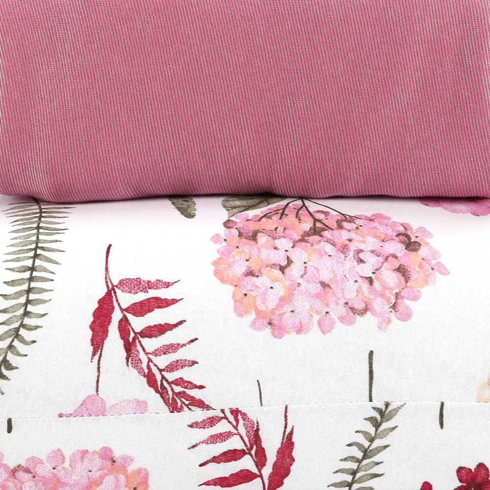 Jogo de Cama Queen Malha Havan Casa 3 pçs - Jardim Rosa Suave