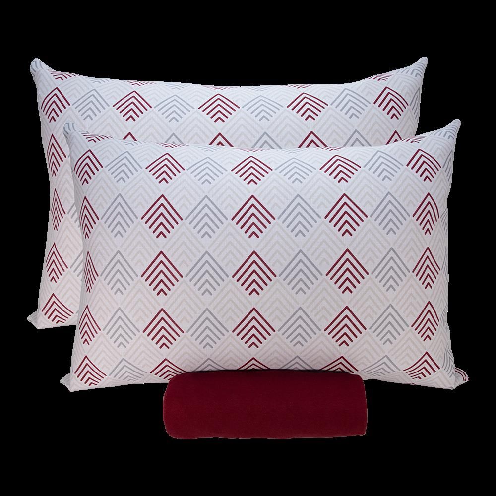 Jogo de Cama Queen Malha Havan Paris 3 pçs - SETAS/VN BLOODSTONE