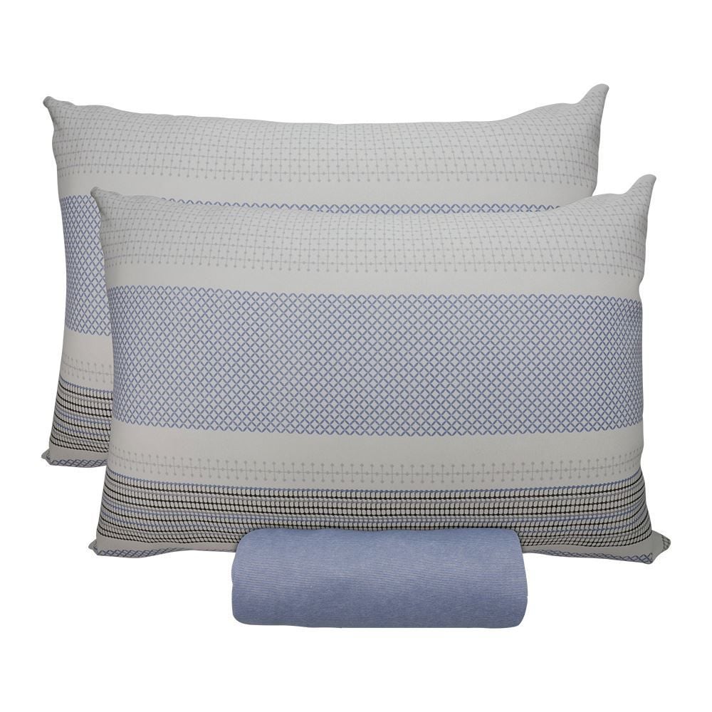 Jogo de Cama Queen Malha Havan Paris 3 pçs - Contemporâneo Azul Jeans