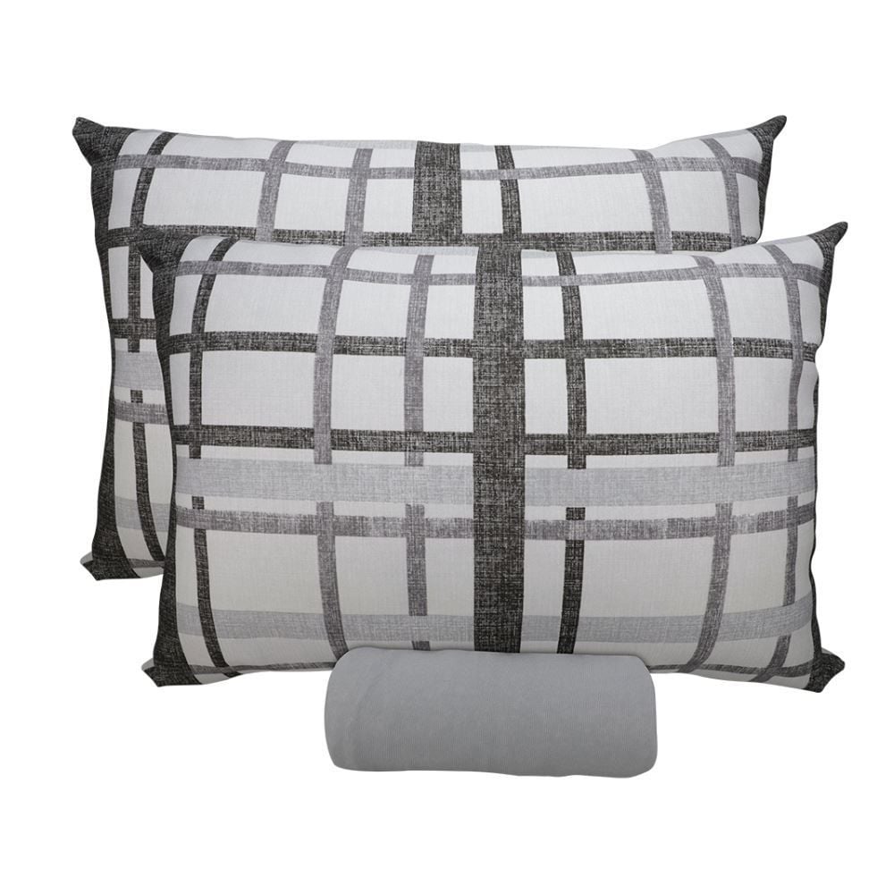 Jogo de Cama Queen Malha Havan Paris 3 pçs - Trama Urbana Cinza