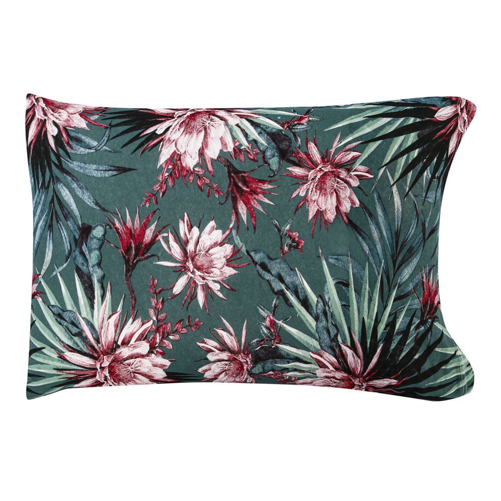 Jogo de Cama Queen Malha Solecasa Havan Casa 3 pçs - Tropical Topazio