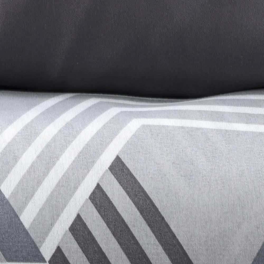 Jogo de Cama Queen Napoli Havan Casa 4 pçs - Gonzales Cinza