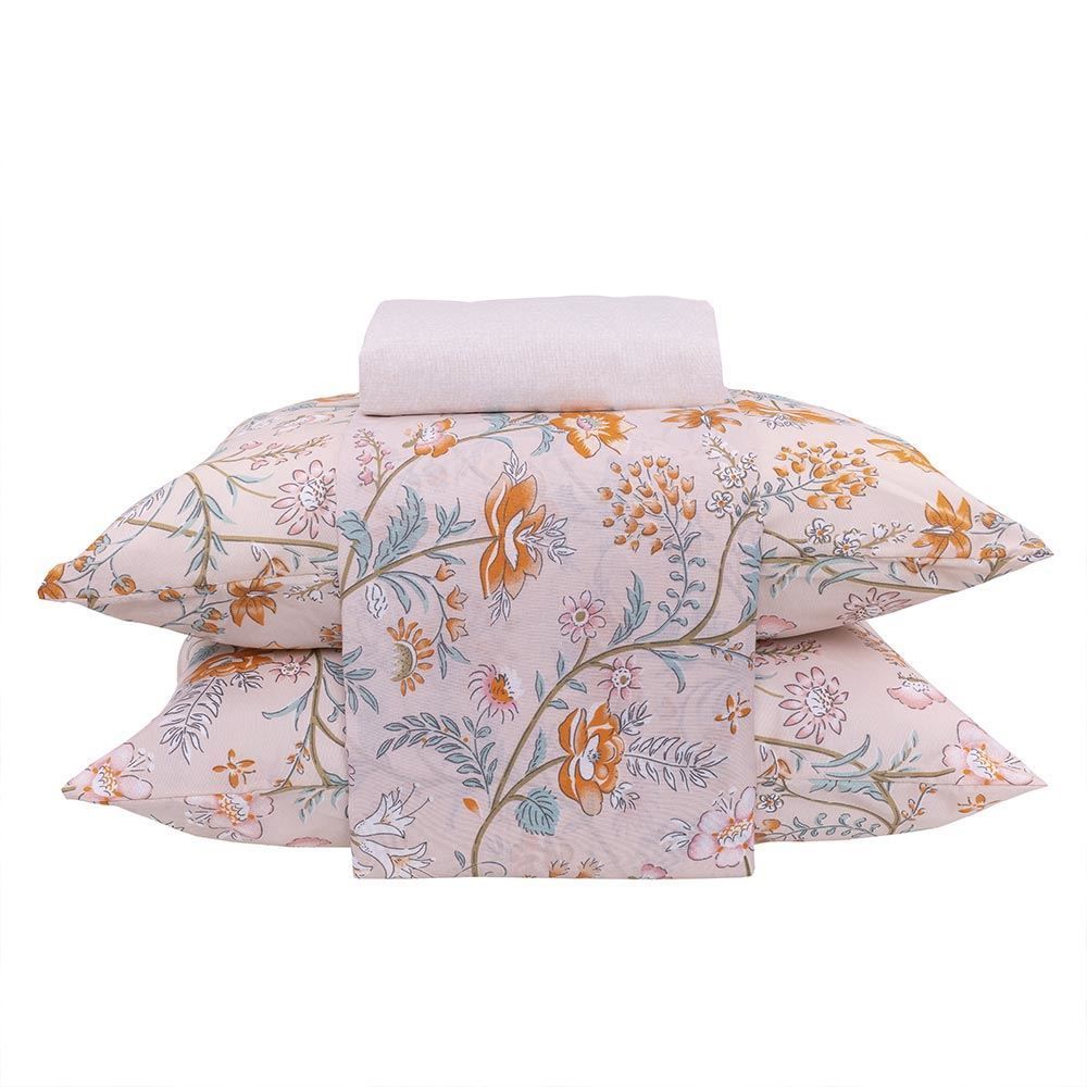 Jogo De Cama Queen Microfibra 150 Fios Havan Casa 4 Peças - Cris Salmão