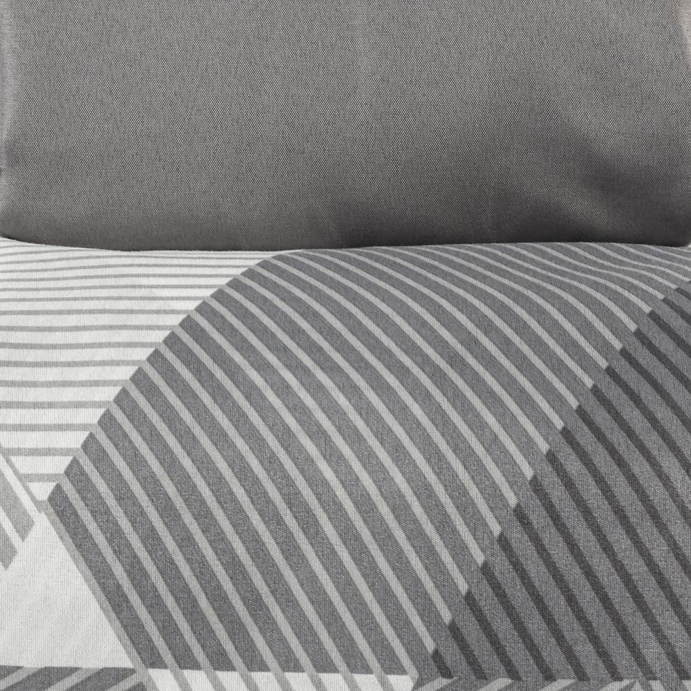 Jogo de Cama Queen Napoli Havan Casa 4 pçs - Rideau Geo Cinza