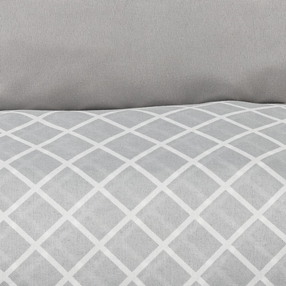 Jogo De Cama Queen Microfibra 150 Fios Havan Casa 4 Peças - Listra Cinza