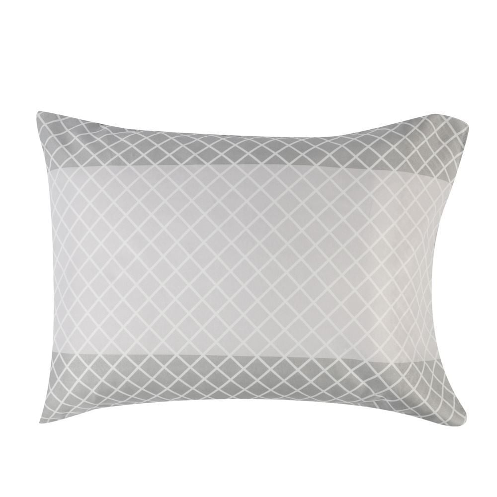 Jogo De Cama Queen Microfibra 150 Fios Havan Casa 4 Peças - Listra Cinza