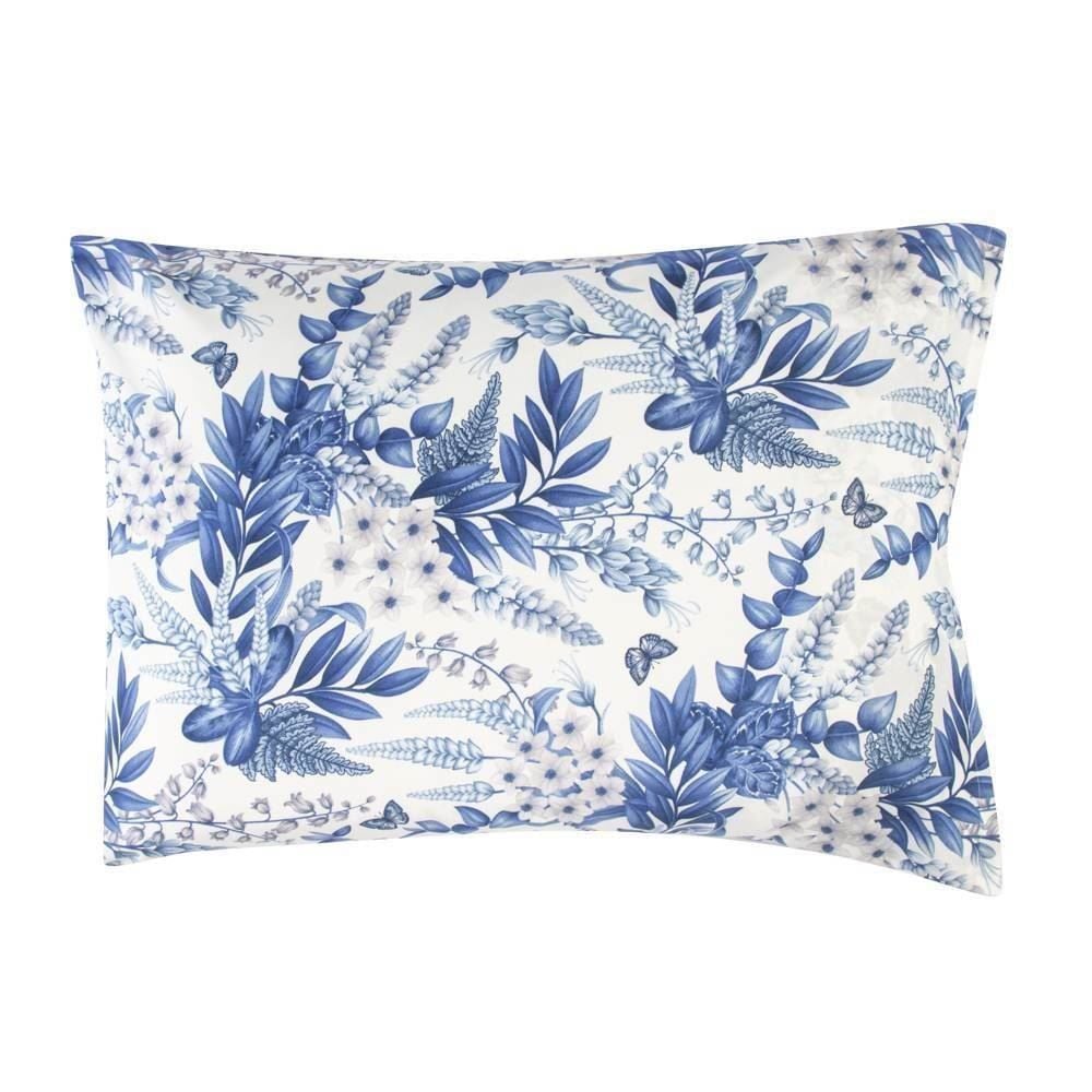 Jogo De Cama Queen Micropercal Havan Casa 4 Pçs - Elegance Branco Flowers