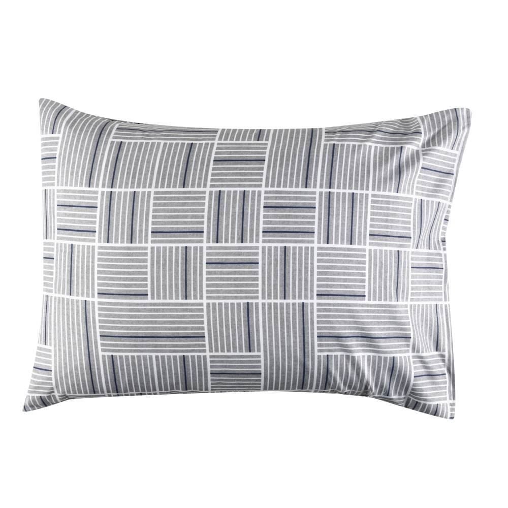 Jogo De Cama Queen Micropercal Havan Casa 4 Pçs - Detroit Geo Azul