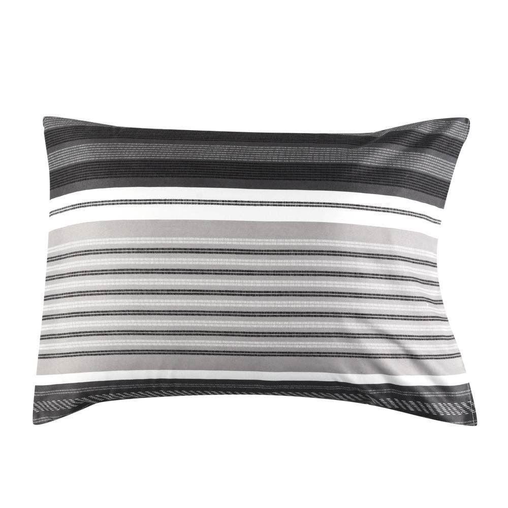 Jogo De Cama Queen Micropercal Havan Casa 4 Pçs - Miura Chumbo Geo