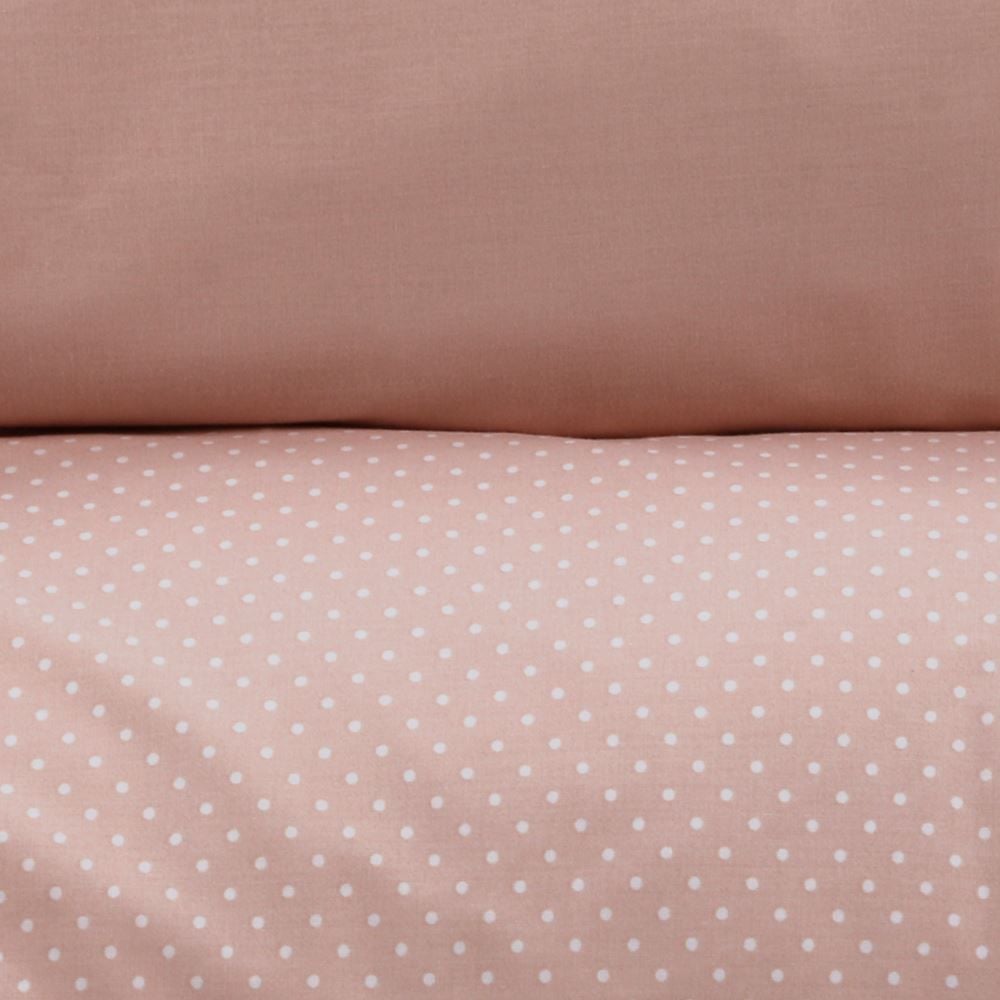 Jogo de Cama Queen Percal Buona Fortuna 3 pçs - Poa Rosa