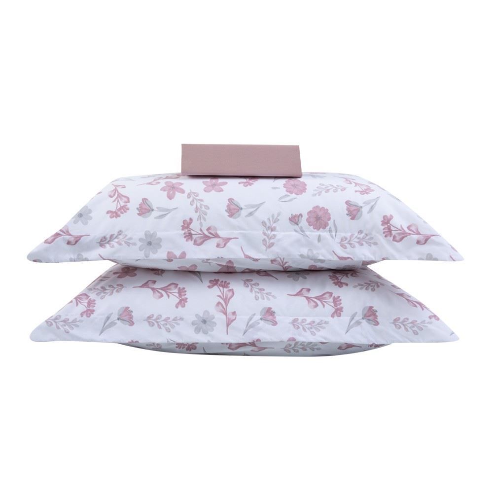 Jogo De Cama Queen Percal 100% Algodão Buona Fortuna 3 Pçs - Nina Rosa