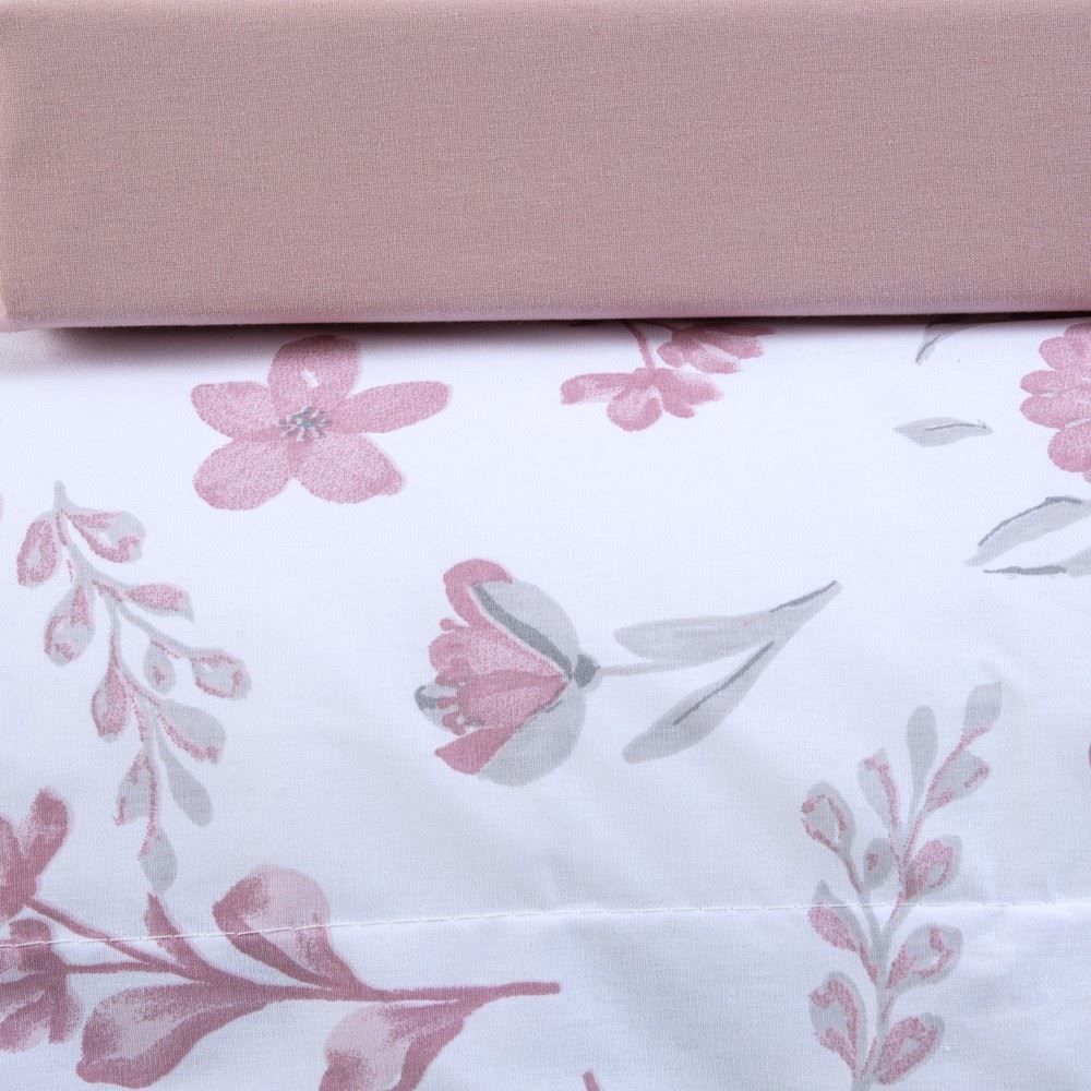 Jogo De Cama Queen Percal 100% Algodão Buona Fortuna 3 Pçs - Nina Rosa