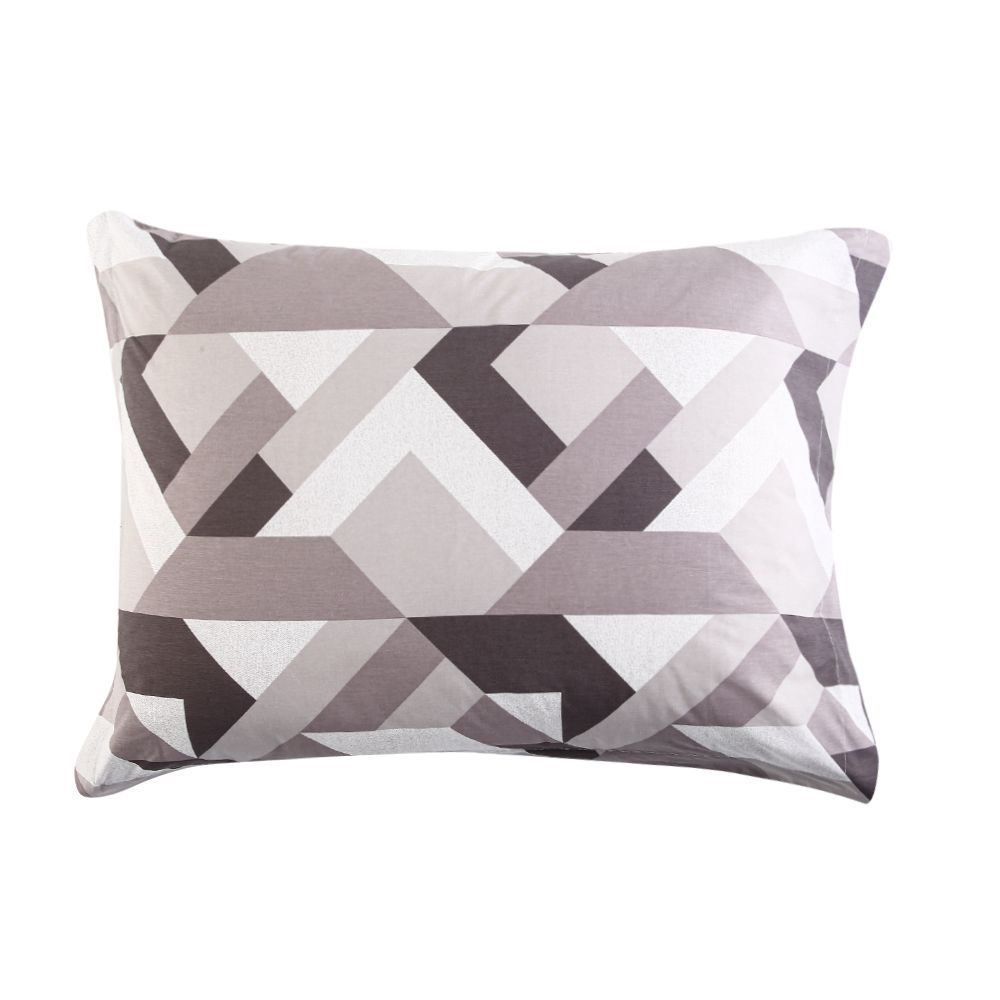 Jogo De Cama Queen Percal 200 Fios Buona Fortuna 3 Pçs - Textura Heitor Chumbo