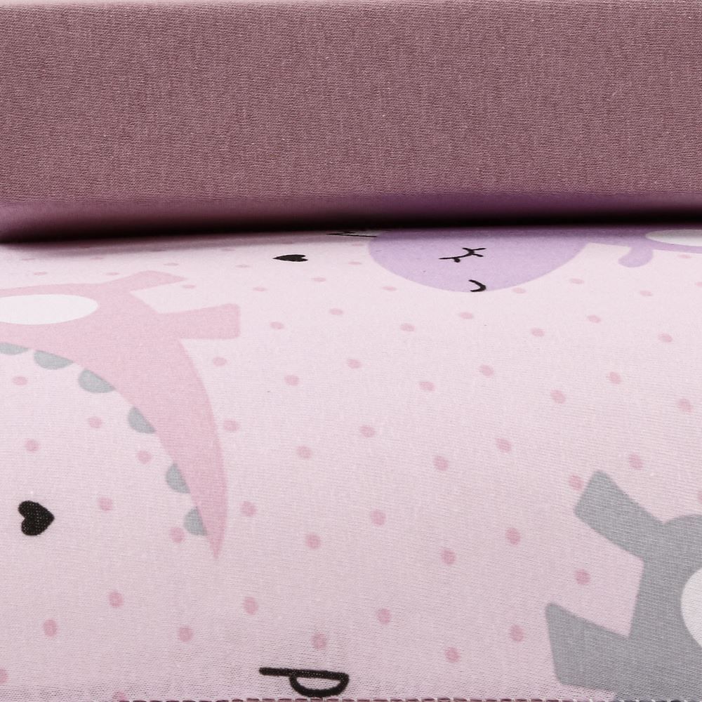 Jogo De Cama Solteiro 100% Algodão Kids Havan - Dino Rosa