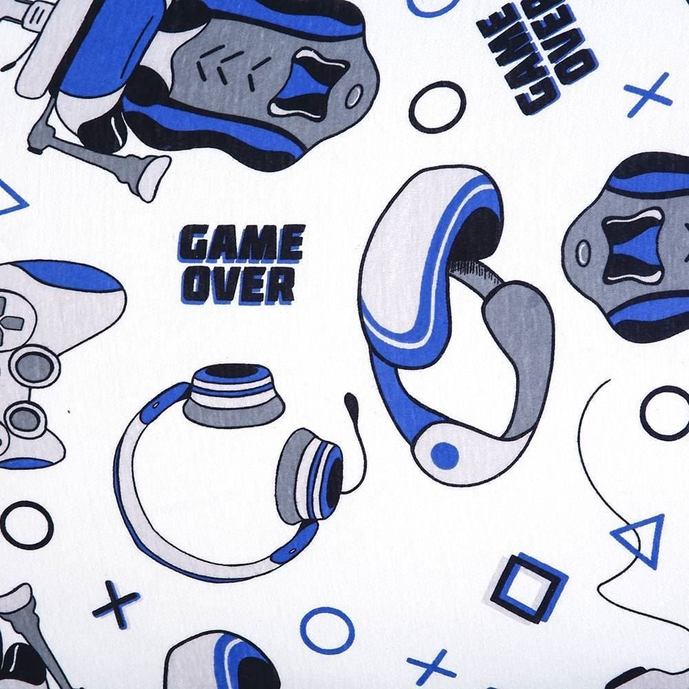 Jogo De Cama Solteiro 100% Algodão Kids Havan - Game Azul