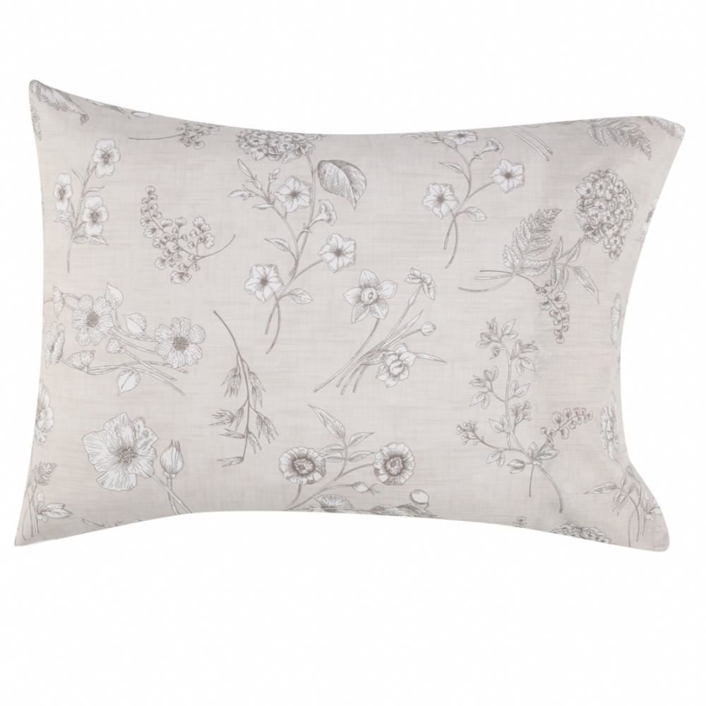 Jogo De Cama Solteiro 100% Algodão Royale Havan Casa 3 Pçs - Botanic Bege