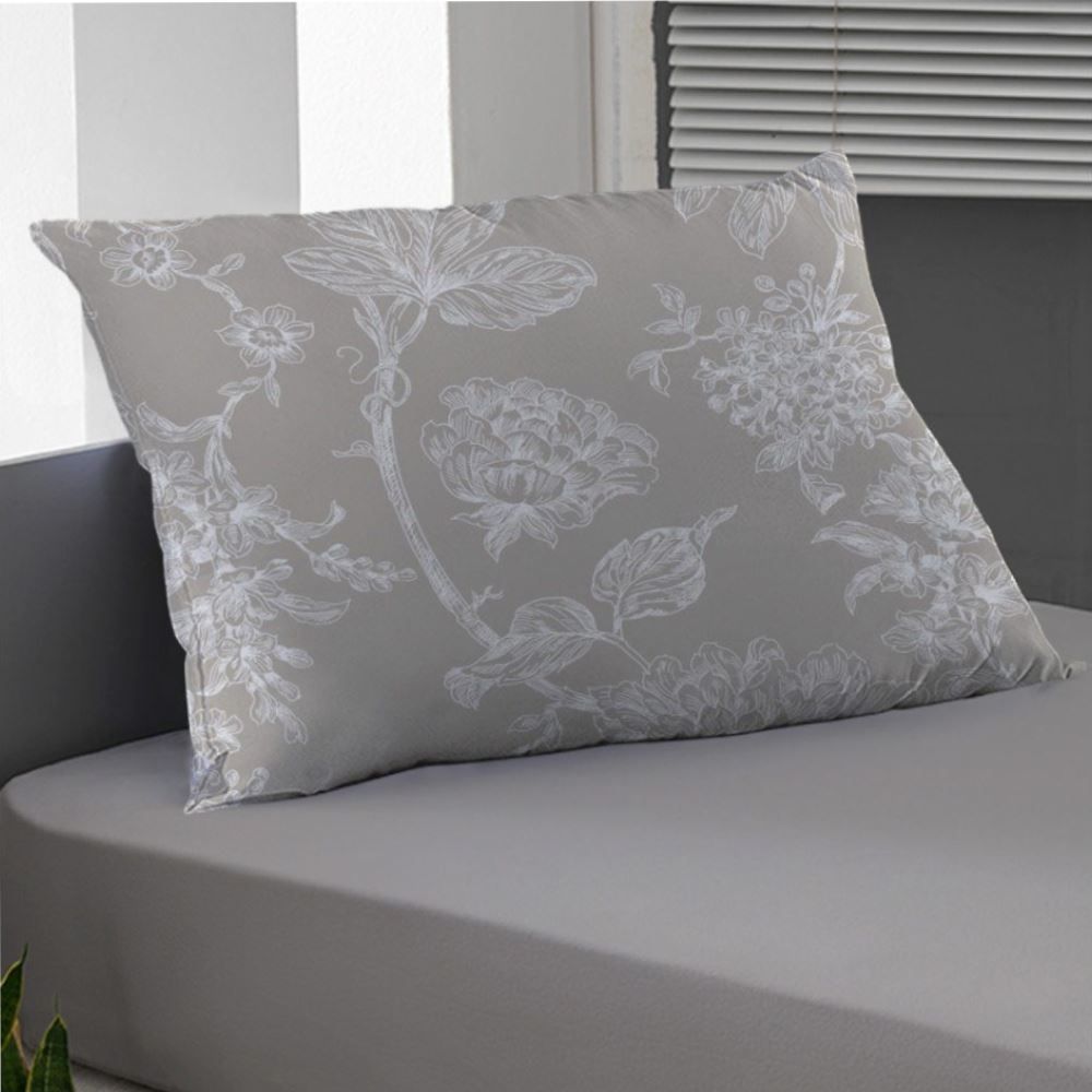 Jogo de Cama Solteiro Malha Havan Casa 2 pçs - Constance Taupe