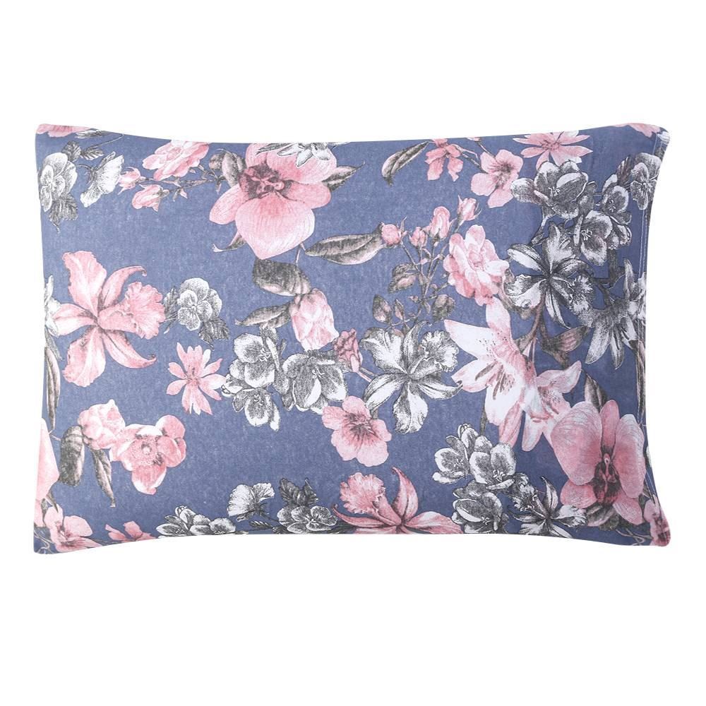 Jogo de Cama Solteiro Malha Solecasa Havan Casa 2 pçs - Alicia Azul Jeans