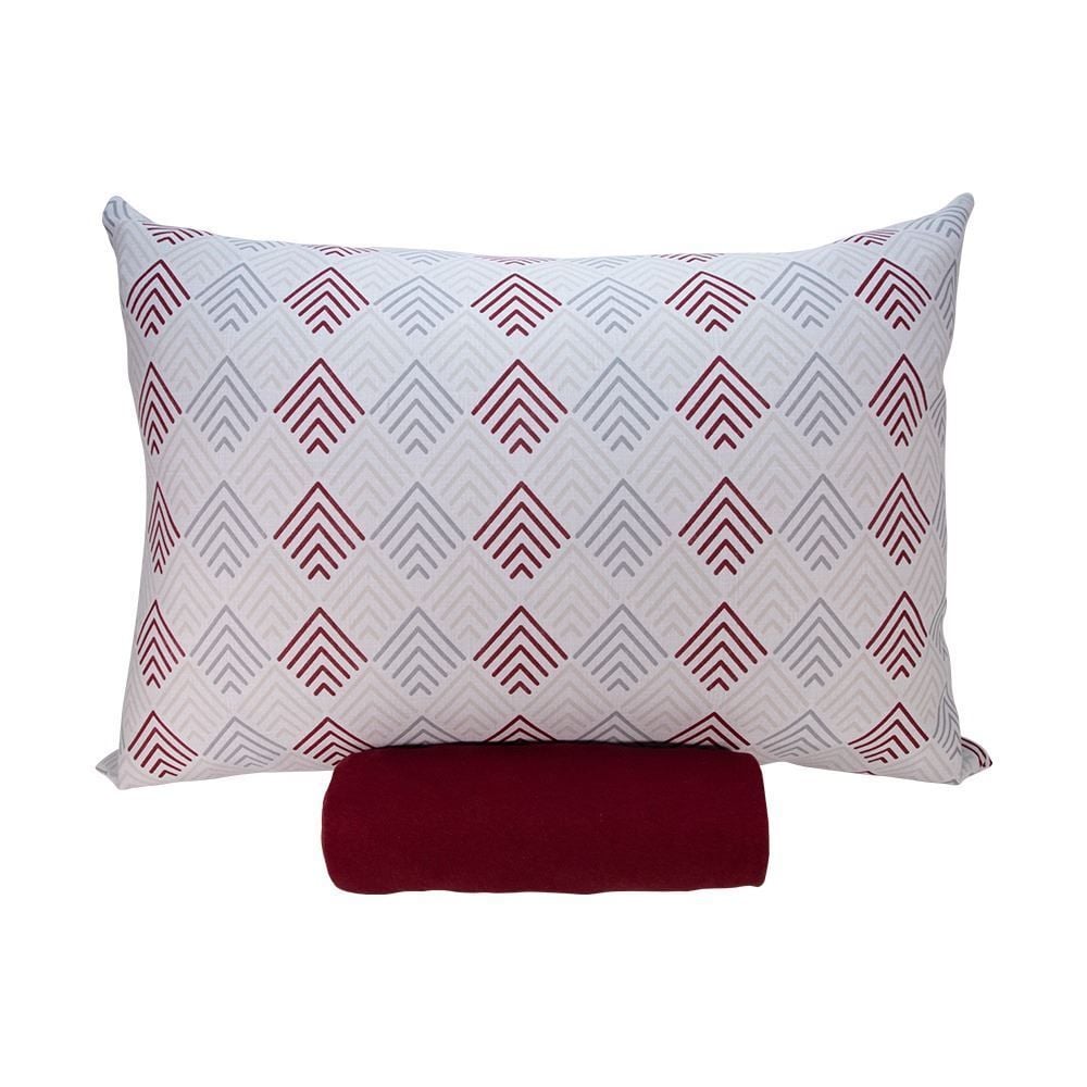 Jogo de Cama Solteiro Malha Solecasa Havan Casa 2 pçs - Setas Bloodstone