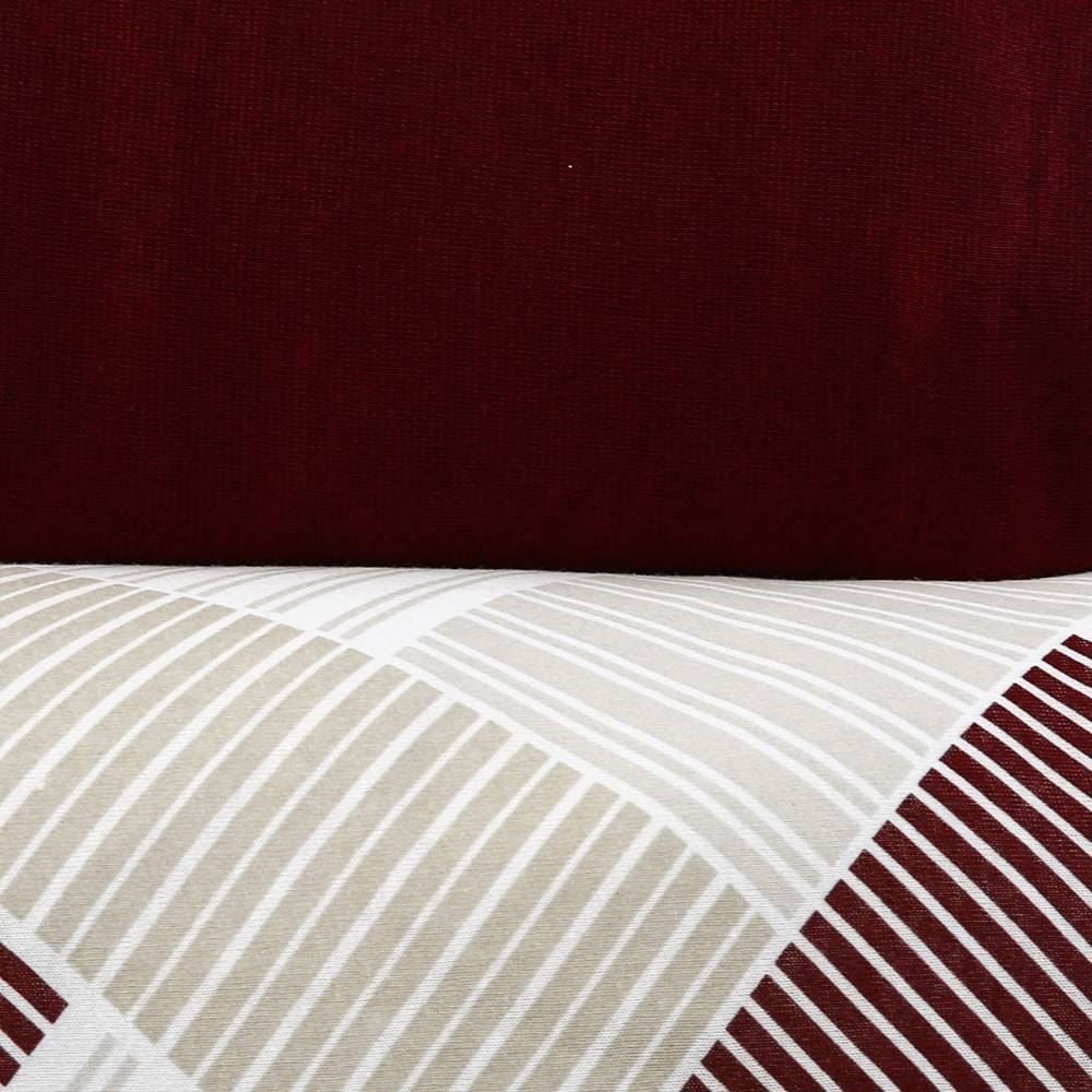 Jogo de Cama Solteiro Malha Solecasa Havan Casa 2 pçs - Chevron Blodstone 