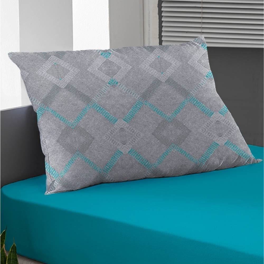 Jogo De Cama Solteiro Malha 100% Algodão Solecasa 2 Pçs - Venice Turquesa