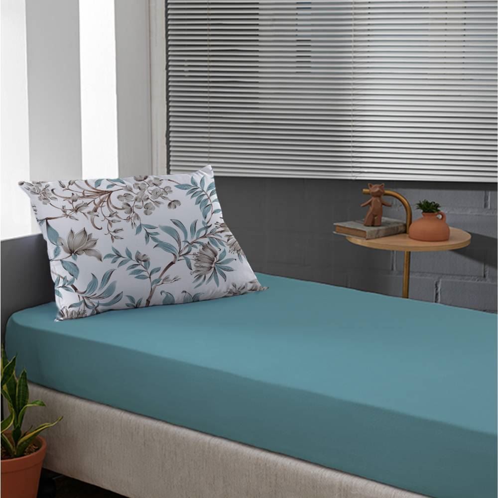 Jogo De Cama Solteiro Malha 100% Algodão Solecasa 2 Pçs - Lorraine Retrô