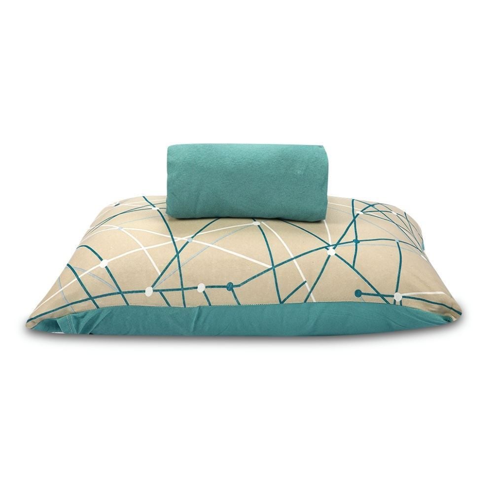 Jogo de Cama Solteiro Malha 100% Algodão Solecasa 2 pçs - Caleo VD Retro